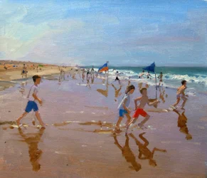 Flaggen und Reflexionen, Montalivet